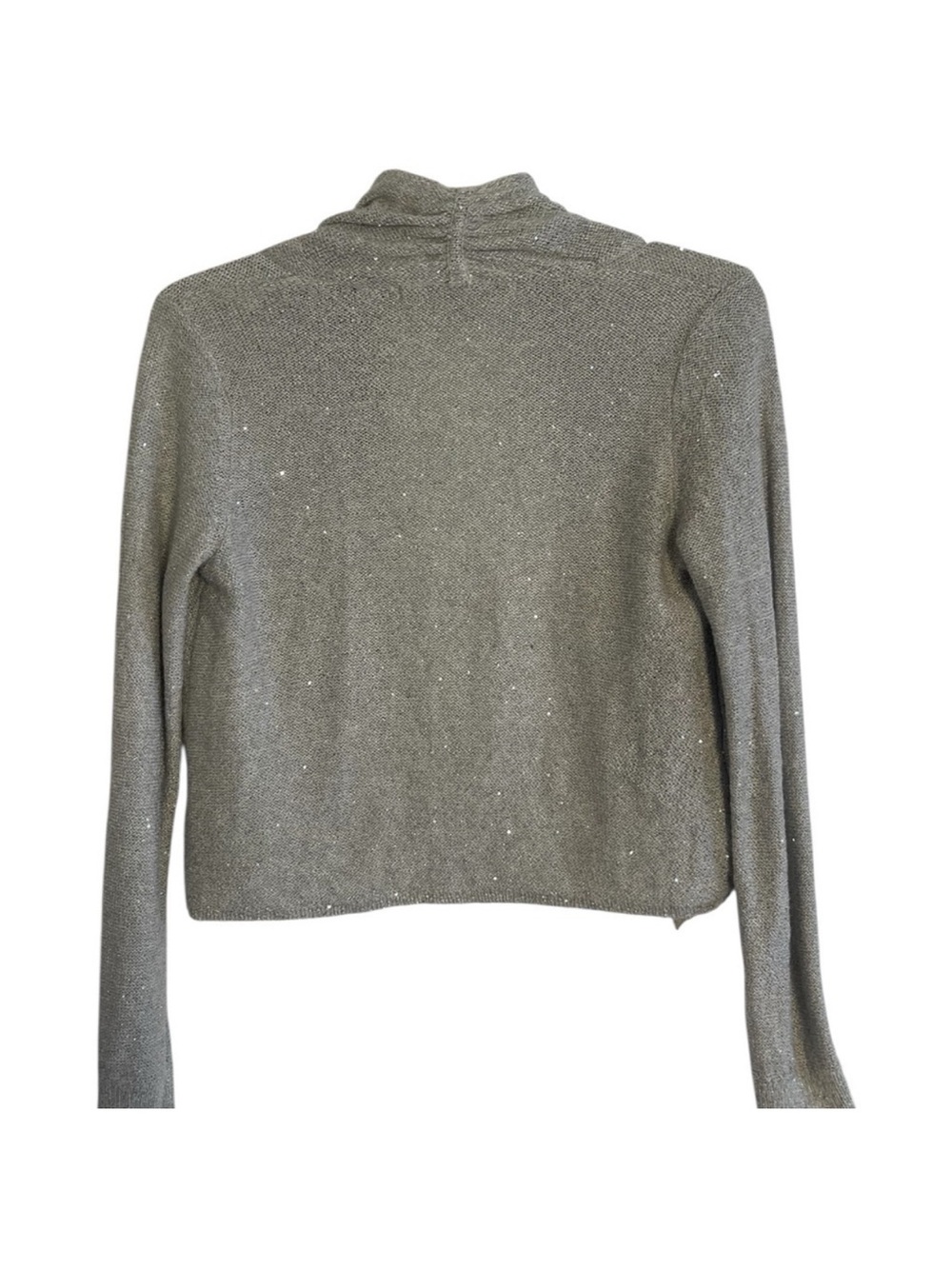Anthropologie Knitted & Knotted
Gray Sparkle Open Front Cardigan Size Medium - Picture 6 of 11